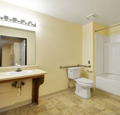 bathroom at capitol commons senior